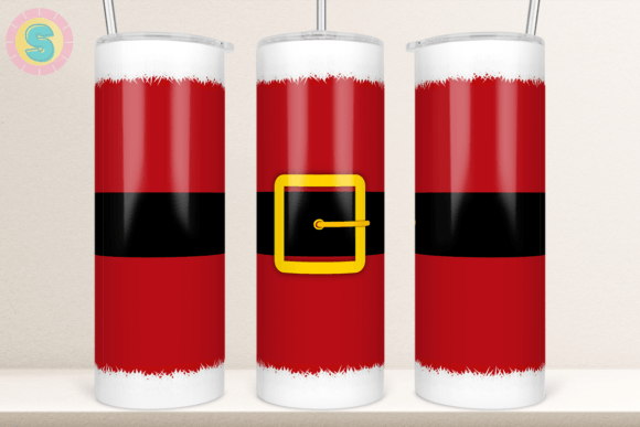 20Oz Christmas Santa Claus Tumbler Wrap