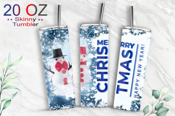 20oz Merry Christmas Tumbler Sublimation