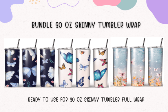 Butterfly Bundle Design Tumbler