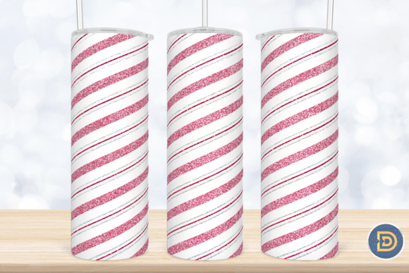 Candy Cane Stripe Christmas 20Oz Tumbler