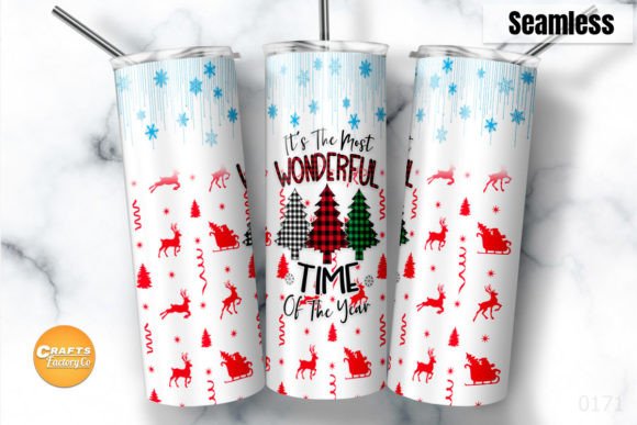 Christmas 20 Oz Skinny Tumbler