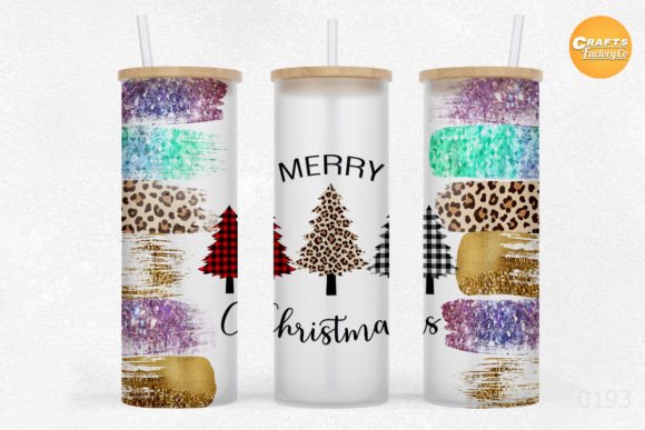 Christmas 25 Oz Libbey Glass Can Tumbler