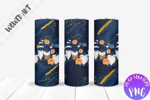 Christmas Grome Skinny Tumbler Wrap