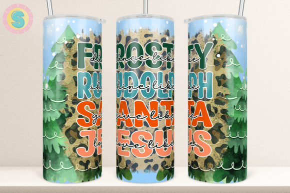 Christmas Tumbler Sublimation Design PNG