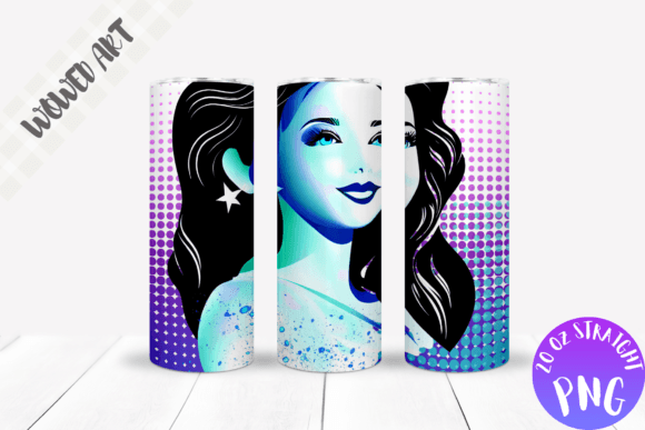 Colored Princess Skinny Tumbler Wrap