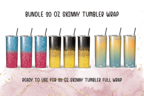 Glitter Bundle Coffee Tumbler Wrap