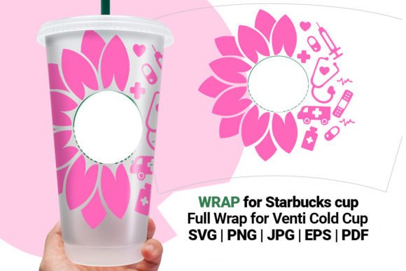Nurse Wrap for Starbucks 24 Oz Cup