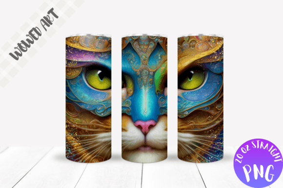 Warrior Cat 20 Oz Skinny Tumbler Wrap